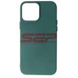 Husa Silicon iPhone 13 Pro Max Midnight Green - Calitate Superioara, High Copy