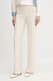 Joseph Ribkoff pantaloni culoarea bej, drept, high waist, 153088F25