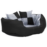 Cumpara ieftin Perna reversibila si lavabila caini, gri si negru, 65x50x20 cm