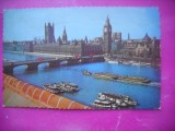 HOPCT 17199 PARLAMENTUL -PODUL CATEDRALEI WESTMINSTER IN 1962 --ANGLIA -UK-STAMPILA / TIMBRU --EUROPA -CIRCULATA