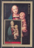 A10 JC 67 - Colita foarte veche - Ajman - pictura religioasa
