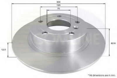 Disc frana LAND ROVER RANGE ROVER III (LM) (2002 - 2012) COMLINE ADC1307 foto