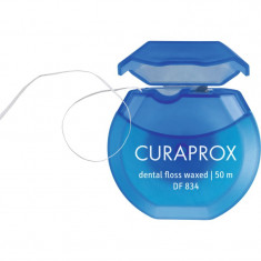 Curaprox Dental Floss Waxed DF 834 Mint ata dentara cu menta 50m 50