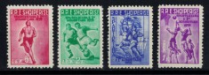 ALBANIA 1959 - Sporturi nationale, fotbal, baschet, atletism/serie completa MNH