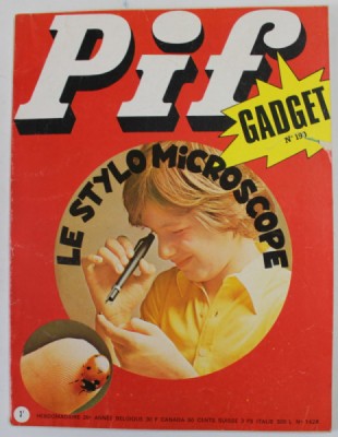 PIF , GADGET , No. 190 , OCTOBRE , 1972 , LIPSA GADGET, COPERTA CU MIC DEFECT foto