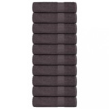 VidaXL Prosoape de duș 10 buc Antracit 70x140 cm 360 g/m&sup2; 100% bumbac