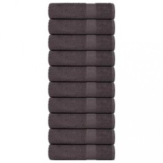 vidaXL Prosoape de duș 10 buc Antracit 70x140 cm 360 g/m&sup2; 100% bumbac