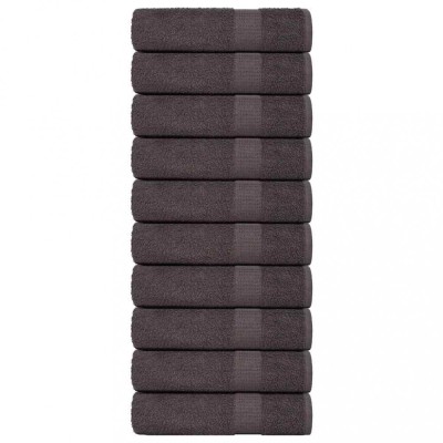 Prosoape de dus 10 buc Antracit 70x140 cm 360 g/m&amp;sup2; 100% bumbac foto