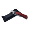 Briceag Pescuit Camping IdeallStore, Otel Inoxidabil, 19.5cm, Husa Inclusa, Argintiu, Lemn, Cutit Multifunctional