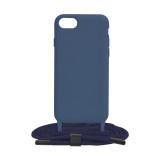 Cumpara ieftin Husa pentru iPhone 7 / 8 / SE 2, SE 2020 / SE 3, SE 2022, Techsuit Crossbody Lanyard, Blue