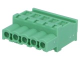 Regletă de conexiuni deconectabilă 5,08mm 5 piste mufă mamă