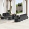 vidaXL Set de canapele pentru grădină 10 pcs Negru 90 x 55 x 71 cm 3364699