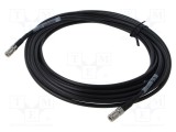 Cablu coaxial 7m 75&Omega; DIN mufă drept ecranat negru 3M