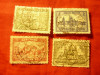 Serie Germania 1924- Deutsches Reich Cetati - Orase, 4 val. stamp., Stampilat