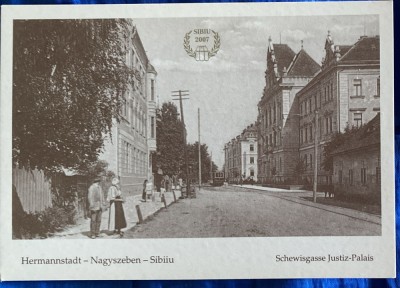 SERIA PATRIMONIU(2007)/ FOTO TIP CARTE POSTALA/SIBIU,Bd.VICTORIEI foto