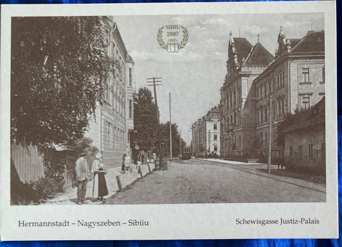 SERIA PATRIMONIU(2007)/ FOTO TIP CARTE POSTALA/SIBIU,Bd.VICTORIEI
