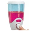 Dozator plastic pentru sapun lichid Lisa, capacitate 1 l, montare perete, alb