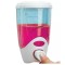 Dozator plastic pentru sapun lichid Lisa, capacitate 1 l, montare perete, alb