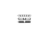 Grila bara fata Audi A4 B5 1999-2001, partea stanga, culoare Negru, 8D0807345AA