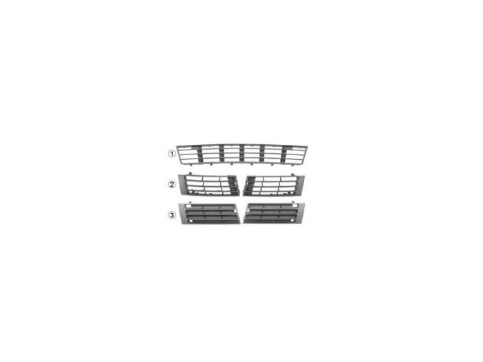 Grila bara fata Audi A4 B5 1999-2001, partea stanga, culoare Negru, 8D0807345AA