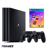 Consola Sony Playstation 4 Pro Ps4 1tb + Doua Controllere + Nba 2k24 PlayStation 4, Second-Hand
