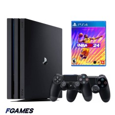 Consola Sony Playstation 4 Pro Ps4 1tb + Doua Controllere + Nba 2k24 PlayStation 4, Second-Hand
