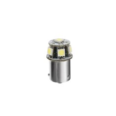 Bec Hyper-Led18 - 6SMD 24/28V R5W soclu metal BA15s 1buc - Alb Garage AutoRide foto