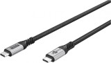Cablu USB type C 240W 5A 80Gbits 16K60Hz/4K120Hz 1.5m brodat Negru, Goobay G74776