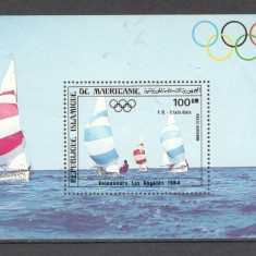 Mauritania.1984 Medaliati olimpici LOS ANGELES-Bl. SM.38