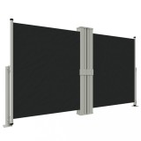 Cumpara ieftin Copertina laterala retractabila, negru, 140x1200 cm