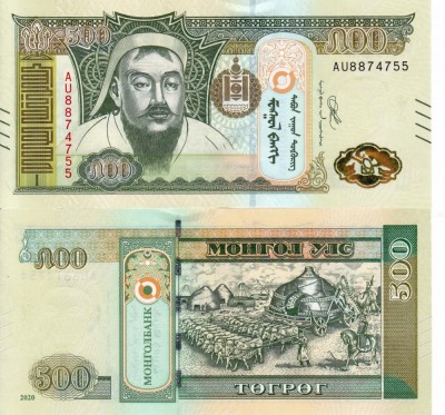 MONGOLIA 500 tugrik 2020 UNC!!! foto