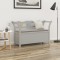 vidaXL Bancă, gri, 107x45x75,5 cm, lemn masiv de brad 351775