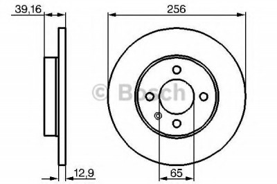 Disc frana VW CADDY II Caroserie (9K9A) (1995 - 2004) BOSCH 0 986 478 329 foto