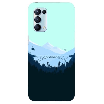 Husa compatibila cu Oppo Find X2 Pro model Mountain Bridge, Silicon, TPU, Viceversa foto