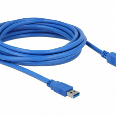 Cablu USB 3.0 tip A la tip B 5m T-T albastru, Delock 82582
