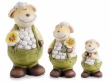 Cumpara ieftin Set 3 figurine Oite 11.5x10.5x22 cm, 8.5x8x16 cm, 6.5x6x11 cm