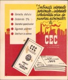 A985 Reclamă CEC Rom&acirc;nia comunistă