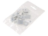 Suport T Aluminiu Natural TOPMET - Set 20 Bucati pentru Profile LED