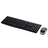 Kit Tastatura si Mouse Wireless MK270 Logitech, USB, Negru