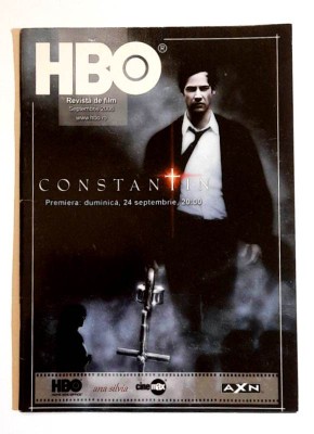 Revista de film HBO - septembrie 2006 - Constantine, Jodie Foster, Keanu Reeves foto