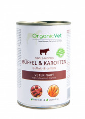 OrganicVet Veterinary - Bivol si morcovi - 400 gr foto