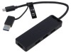 Hub USB VENTION 3.0 5 porturi negru 0,15m ABS