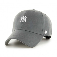 47 brand șapcă de baseball din bumbac MLB New York Yankees culoarea gri, cu imprimeu, B-BRMPS17WBP-CC