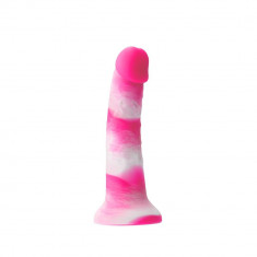 Dildo Clasic Colours Pleasures Yum Yum, Roz, 15 cm