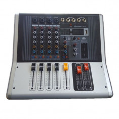 Mixer profesional amplificat WNGR, 2 x 100 W, 4 Ohm, Bluetooth, USB, Phantom &amp;amp;amp; PFL foto