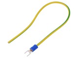 Cablu CHEVAL H07V-K 250mm galben-verde cu terminale presate M4WI-250YG025