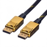 Cablu Displayport GOLD 4K v1.2 T-T 7.5m, Roline 11.04.5648