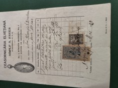 DOCUMENT FRUMOS, vanzare ceas elvetian.CERTIFICAT DE GARANTIE SI VANZARE,1930 ,,Casa Adolf A Paves ,,