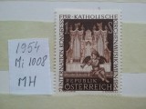 1954- Austria-Mi1008-MH, Nestampilat