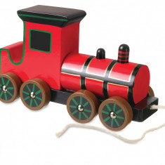 Jucarie de tras Locomotiva cu aburi, Orange Tree Toys